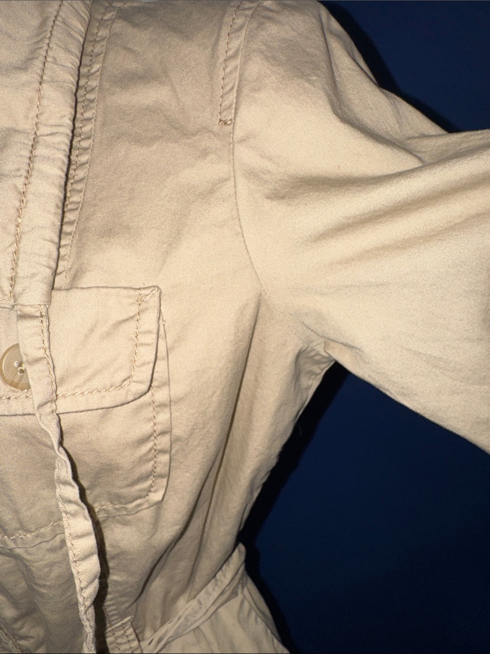French Cuff- Khaki Utility Jacket Size Small - Picture 7 of 17